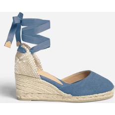 Carina Canvas Wedge Espadrilles Denim