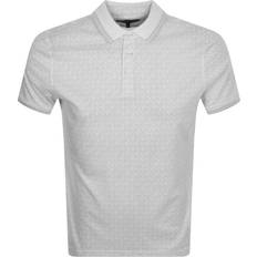 Michael Kors T-shirts & Linnen Michael Kors MK Greenwich Logo Print Cotton Jersey Polo Shirt White