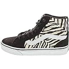 Vans Bruna - Unisex Sneakers Vans Wm Filmore Hi Satin Tiger Brown/white Blå/Svart