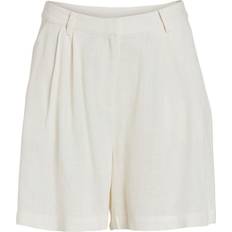 Vila Hög Midja Shorts Beige