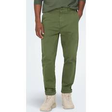 Only & Sons Dam Byxor Only & Sons Chino Bukser Med Opsmøg