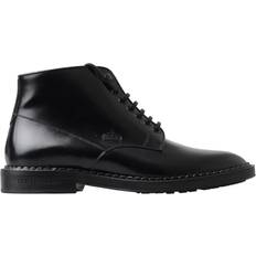 Dolce & Gabbana Herr Chukka boots Dolce & Gabbana Black Leather Men Short Boots Lace Up Shoes EU39/US6