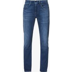 14 - Herr Jeans 7 For All Mankind Mens Blue Slimmy Tapered Luxe Plus Slim Jeans