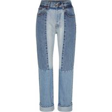 Victoria Beckham Jeans Victoria Beckham Paneled high-rise straight jeans blue
