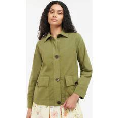 Barbour Bomull - Dam Jackor Barbour Women's Zale Casual, 16, Olive Tree