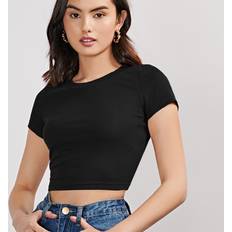 Shein Rib-knit Crop Top