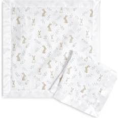 Aden + Anais Babynests & Filtar Aden + Anais Essentials Issie Security Blankets, Super Soft 100% cotton Muslin, 2 Pack, Blushing Bunnies