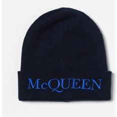 Alexander McQueen Huvudbonader Alexander McQueen Navy Cashmere Knit Hat