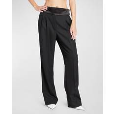 Stella McCartney Byxor Stella McCartney Black Tuxedo Trousers 1000 BLACK IT