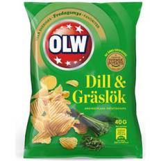 Olw Chips dill&gräslök 20x40g