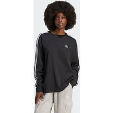 Adidas 42 - Bomull - Dam T-shirts & Linnen adidas 3-Stripes Long Sleeve T-shirt Black