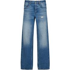 Saint Laurent Baggy Cotton Denim Jeans