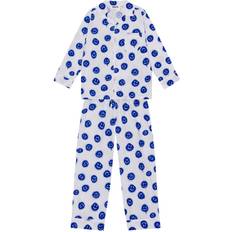 Molo Morgonrockar Barnkläder Molo Pyjamas Skjorta/Byxor Lex Leenden White 11-12 år 146-152 Pyjamas 2-delad