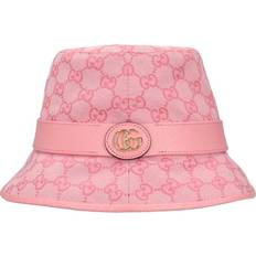 Gucci Dam Hattar Gucci GG Canvas Bucket Hat - Pink