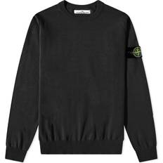 Stone Island Tröjor Stone Island Cotton crewneck sweatshirt black