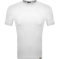 DSquared2 Stickad tröjor Kläder DSquared2 Mens White Logo T-Shirt