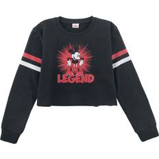 Spandex Sweatshirts Barnkläder Sweatshirt Anime av Musse & Mimmi Pigg Barn Legend Dam svart