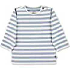 Beige T-shirts Sterntaler Baby pojkar GOTS långärmad tröja randig långärmad tröja, ljusblå 68