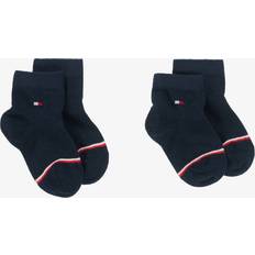 Tommy Hilfiger Bebisar Underkläder Tommy Hilfiger Blue Cotton Ankle Socks 2 Pack 15-18