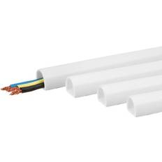 NQ Kabelkanal, 7.0mm, Vit-w/tape, 1m, 4 pk 81602100 81602100