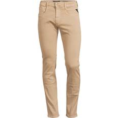 Replay Bruna - Herr Byxor & Shorts Replay Anbass hyperflex slim jeans beige
