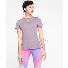 Nike Dam - Kort ärmar - Lila - Polyester T-shirts Nike Tanktop för damer All Over Mesh Iced lila/vit