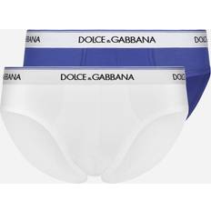 Dolce & Gabbana Kalsonger Dolce & Gabbana Underkläder, Herr, Multicolor, S, Bomull, AW23, Briefs 2-pack
