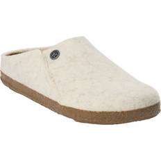 Birkenstock 41 Innetofflor Birkenstock Zermatt Standard FE Ecru Dam Tofflor