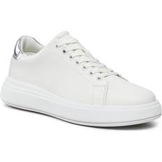 Dam - Orange Sneakers Calvin Klein Leather Trainers WHITE