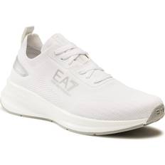 Herr - Silver Sneakers EA7 – Vita och silverfärgade träningsskor-Vit/a