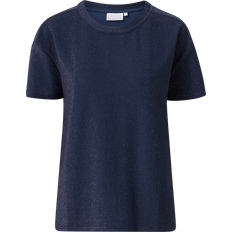Coster Copenhagen T-shirts & Linnen Coster Copenhagen Shimmer Tee, Royal Blue Shimmer