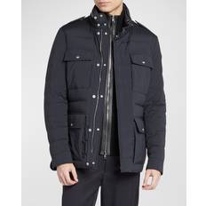 Moncler Skinn Jackor Moncler Men's Falage Field Jacket NAVY 4X-Large