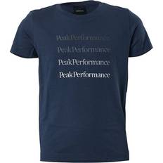 Peak Performance T-shirts Barnkläder Peak Performance Junior Ground Tee Blue Shadow