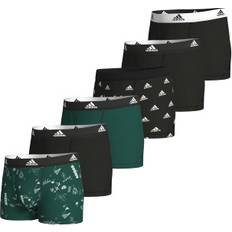 Adidas Kalsonger adidas 6-pack Active Flex Cotton Trunks Green Pattern