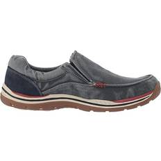 Skechers 39 ½ - Herr Lågskor Skechers Men's Expected Avillo Moccasin, Navy