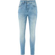 Salsa Dam Kläder Salsa Jeans Secret Glamour, Push In, Capribyxor, tvättad denim, blå x 30L