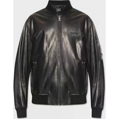 Versace Jackor Versace Leather bomber jacket black