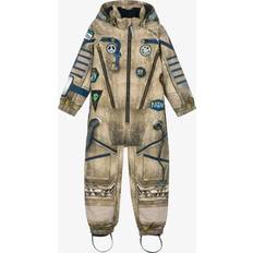 Molo Vinterjackor Barnkläder Molo Polar Vinteroverall Golden Astronaut Grön