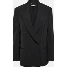 Stella McCartney Jackor Stella McCartney Oversized double-breasted wool-blend jacket black