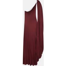 Stella McCartney Långa klänningar Kläder Stella McCartney One-Shoulder Cape Gown, Woman, Dark Cherry, Dark Cherry