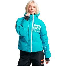 Superdry Dam - Vinterjackor Superdry Jacka Ski Boxy Blå Kvinna