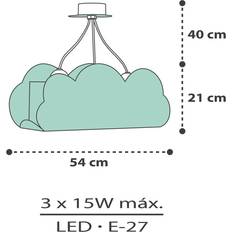 Dalber Taklampor Dalber Cloud Green Pendellampa