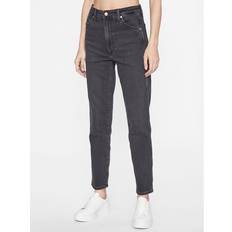 Wrangler Dam - W30 Jeans Wrangler – – Svarta, tvättade, smala jeans kort design-Svart/a