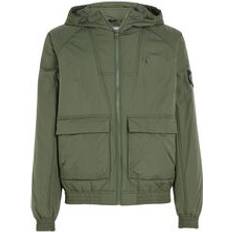 Calvin Klein Sport-BH:ar - Träningsplagg Kläder Calvin Klein Padded Hooded Jacket GREEN