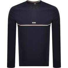 Hugo Boss Herr - Overshirts Kläder Hugo Boss Unique Ls T-shirt - Dark Blue