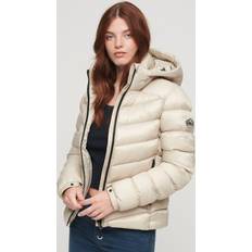 Superdry Dam - Vinterjackor Superdry Vadderad Jacka Fuji Beige Kvinna