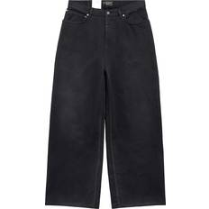 Unisex - XL Jeans Balenciaga Sticker wide-leg jeans black