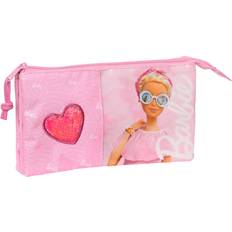 Barbie Väskor Barbie Tredobbelt bæretaske Girl Pink 22 x 12 x 3 cm
