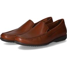 Bred Loafers Sioux Gilles, mockasin för män, konjak, EU, Cognac, Bred