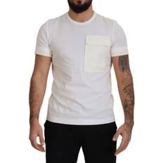Dolce & Gabbana T-shirts & Linnen Dolce & Gabbana White Flap Pocket Short Sleeves T-shirt IT48